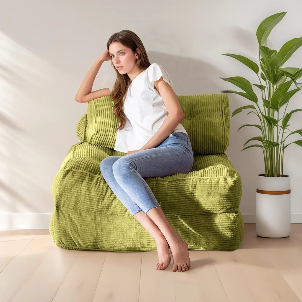 8 Cordsofa, Klappsofabett, Einzel