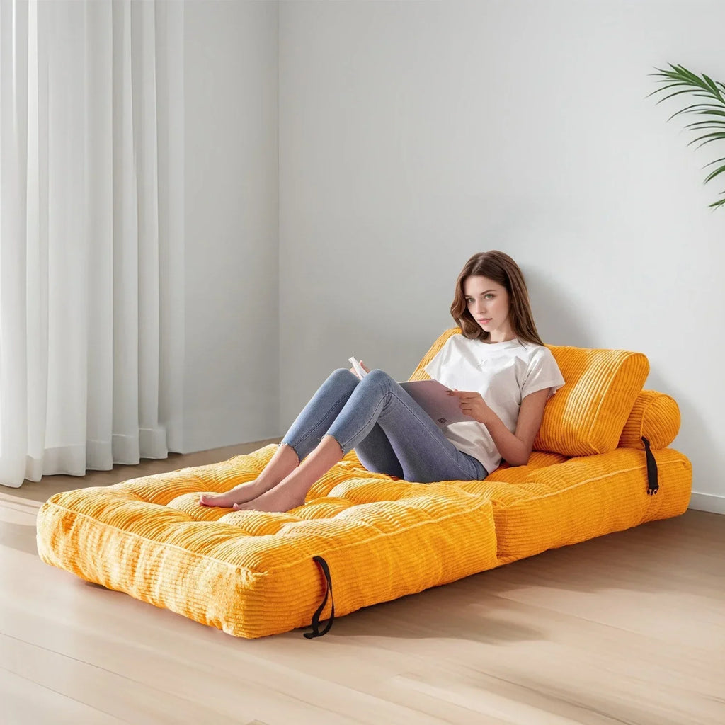 8 Cordsofa, Klappsofabett, Einzel