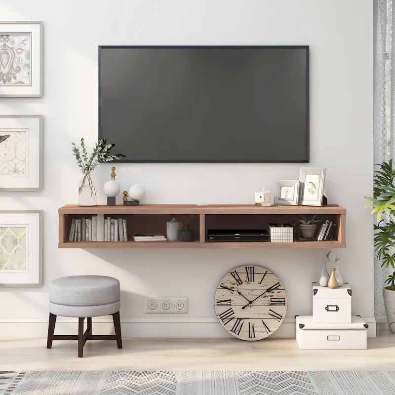 Mobile TV da parete moderno Rydstorp da 60 pollici con 2 ripiani di Carson Carrington