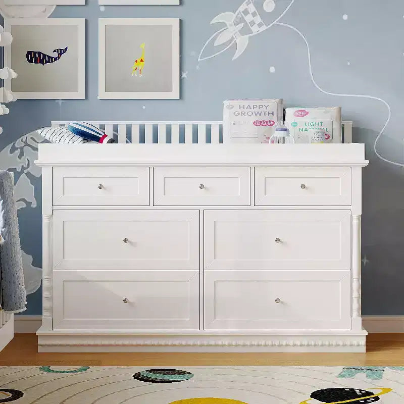 Commode à langer polyvalente Famapy : design convertible, tiroirs spacieux, évolue avec votre tout-petit