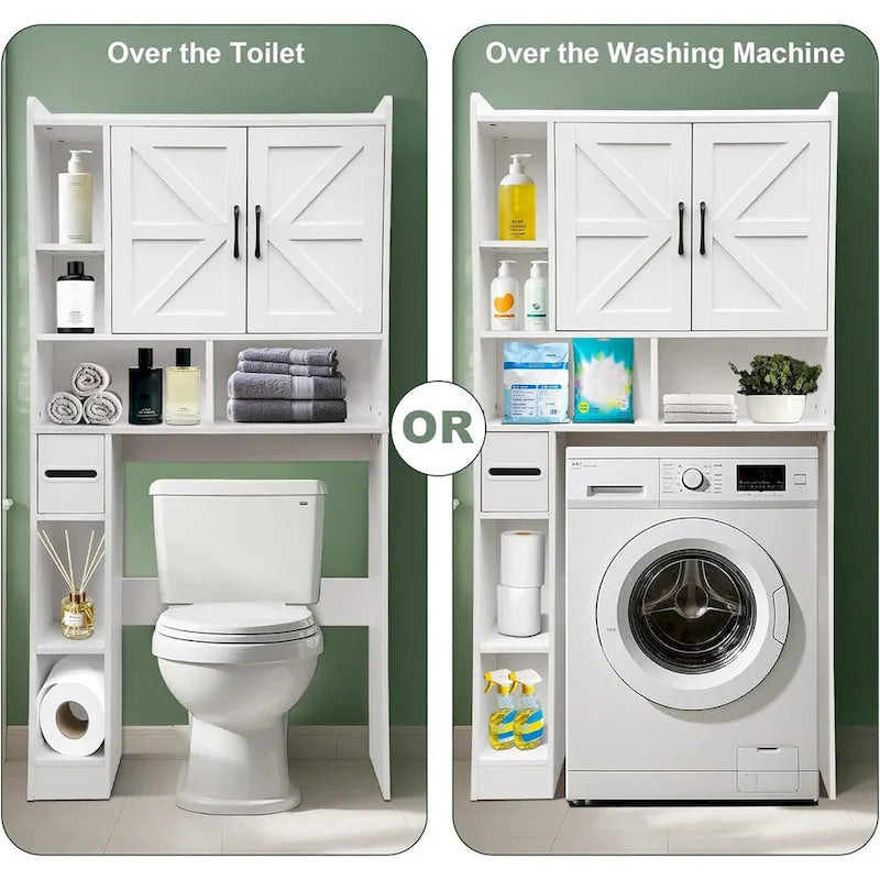Mobile contenitore sopra WC, ripiani impermeabili per il bagno