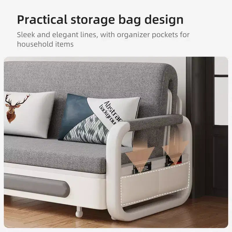 Divano letto moderno Luck Live da 62.2in., multifunzionale con contenitore