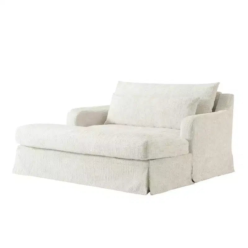 Extra diepe slaapfauteuil van chenille van Polibi