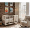 Lit bébé convertible 3-en-1, hêtre européen massif, certifié GREENGUARD Gold, fabriqué en Italie