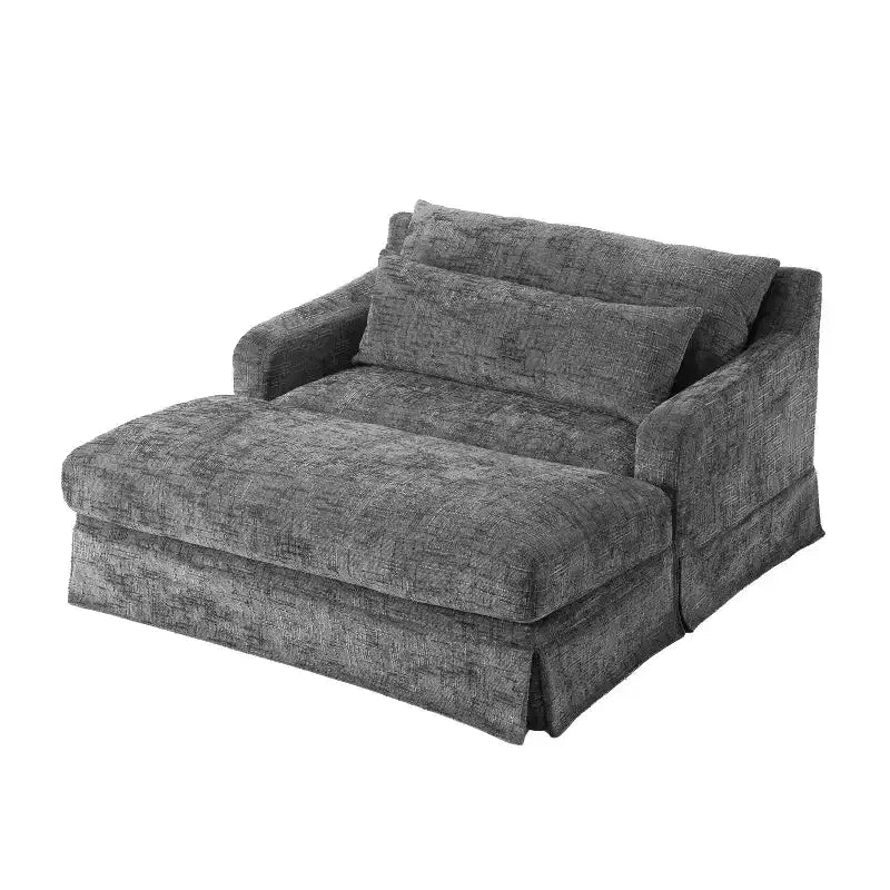 Extra diepe slaapfauteuil van chenille van Polibi