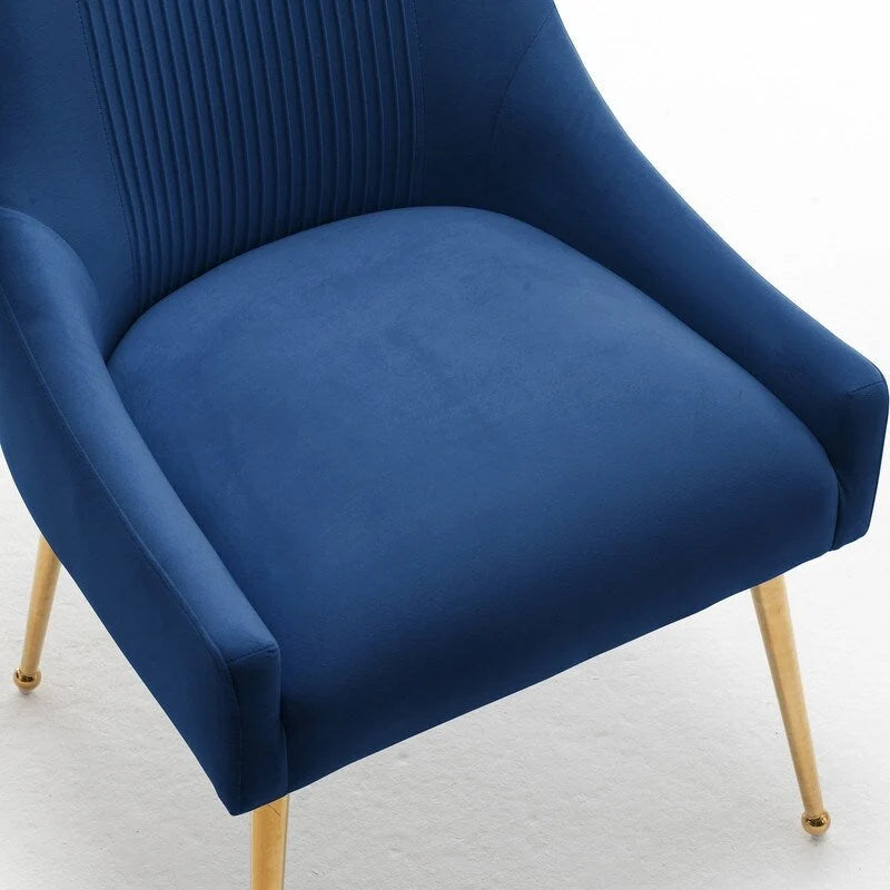 SEYNAR Modern Glam Velvet Dining Chair Set of 8 for Dining Room, Tufted Vanity Chair for Living Room (no table)