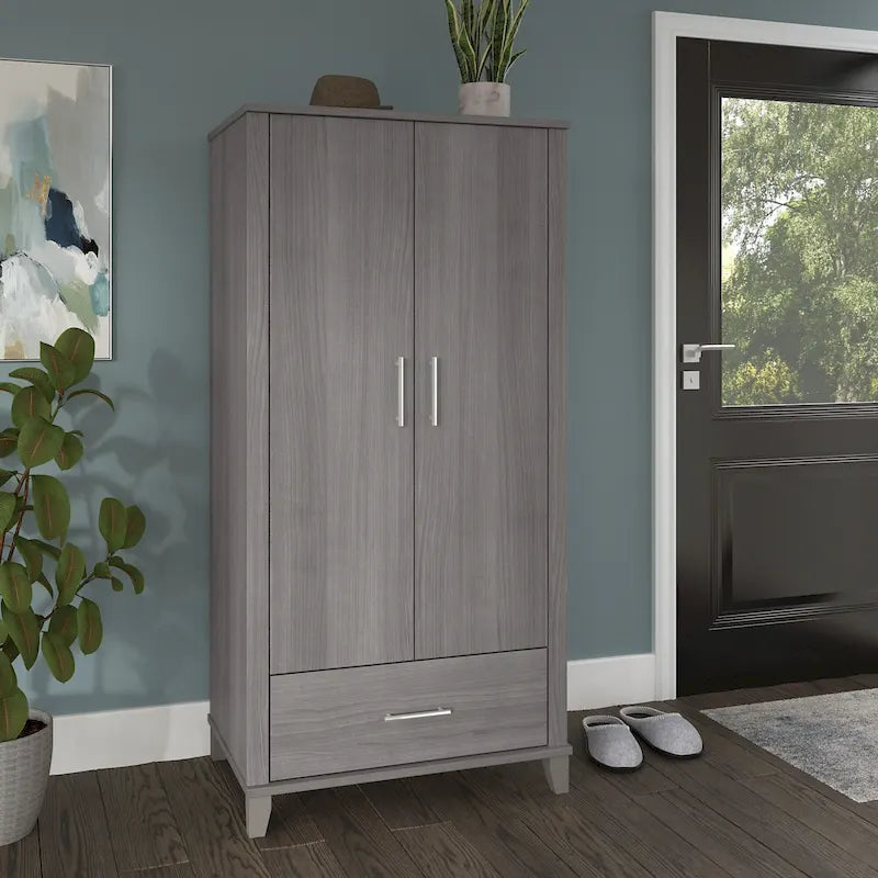 Mobile alto Somerset da ingresso con ante e cassetto di Bush Furniture