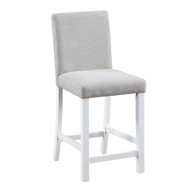 Set da pranzo moderno da 5 pezzi con tavolo quadrato da bar e 4 sedie imbottite