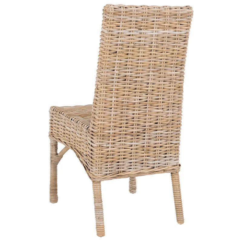 Sedia da pranzo in vimini naturale grezzo SAFAVIEH Karyl (set da 2) - 18.5 x 18.5 x 38.1 - 19Wx19Dx38H