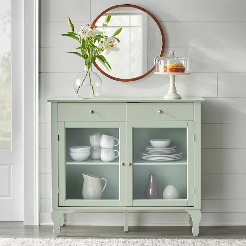 Credenza/buffet con ante in vetro Copper Grove Rawdon