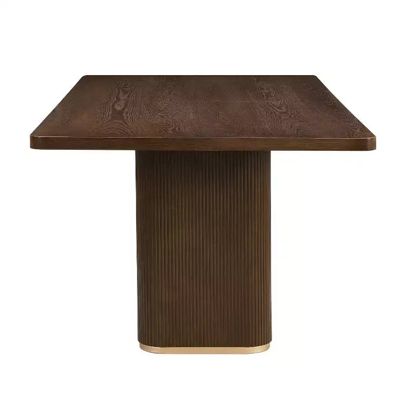Set da pranzo moderno Christopher Knight Home Yodsak da 7 pezzi in legno e metallo con sedie girevoli a 180