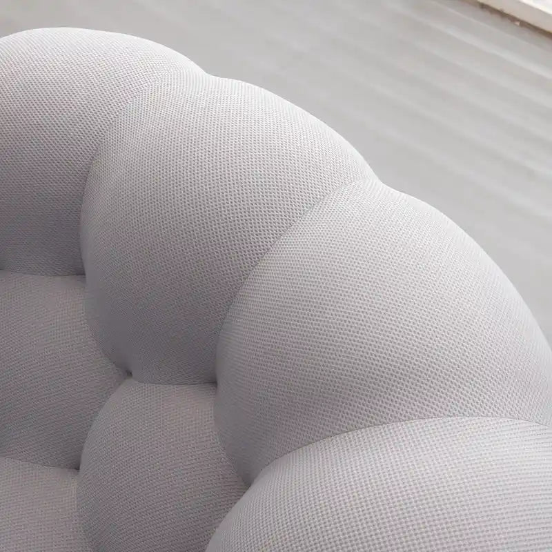 Canapé bulle incurvé paresseux 2 places, en forme de nid d’abeille, avec tissu textile 3D, pour salon, appartement