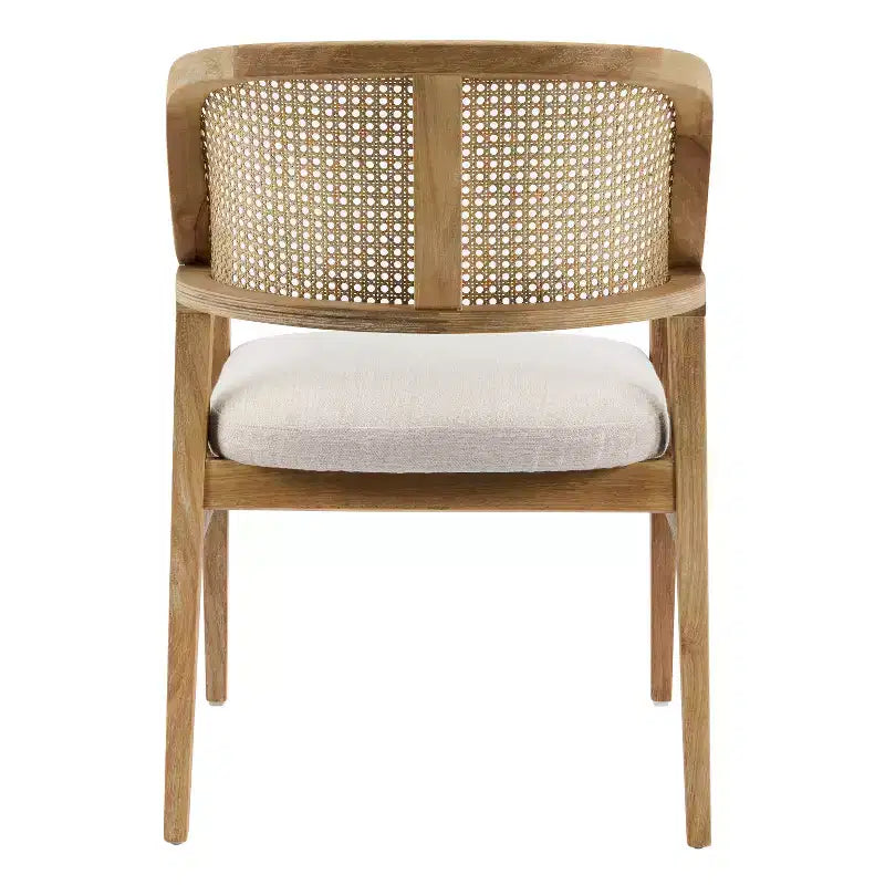 Christopher Knight Home Bennett ausziehbare Essgruppe im Mid-Century-Modern-Stil, 5-teilig, aus Holz, mit Tisch und 4 gepolsterten Stühlen mit Geflechtrücken