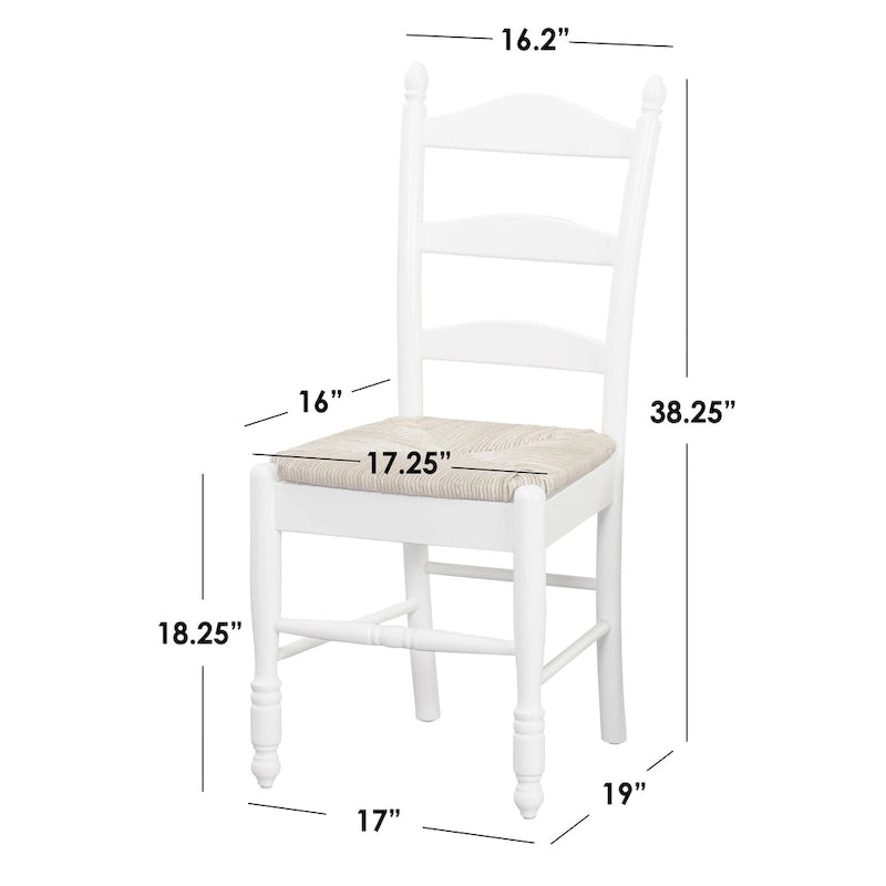 Sedia da pranzo Jessie con schienale a scala Simple Living (set da 2)