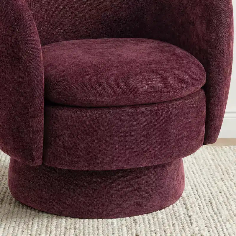 2er-Set moderne drehbare Fassonsessel mit Stoffbezug, um 360 Grad drehbare Akzentsessel für Wohnzimmer und Schlafzimmer-Panipeachy