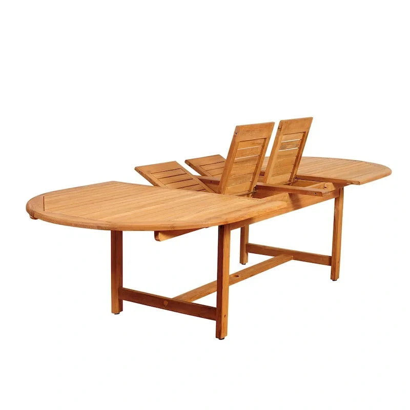 Ensemble de salle à manger extensible de patio Amazonia Teak Sessa, 13 pièces - 13 pièces