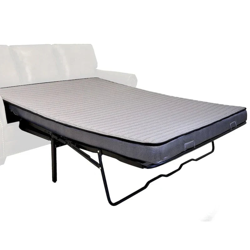 Divano letto Rancho in tessuto buckskin marrone rustico - 37 x 86 x 40