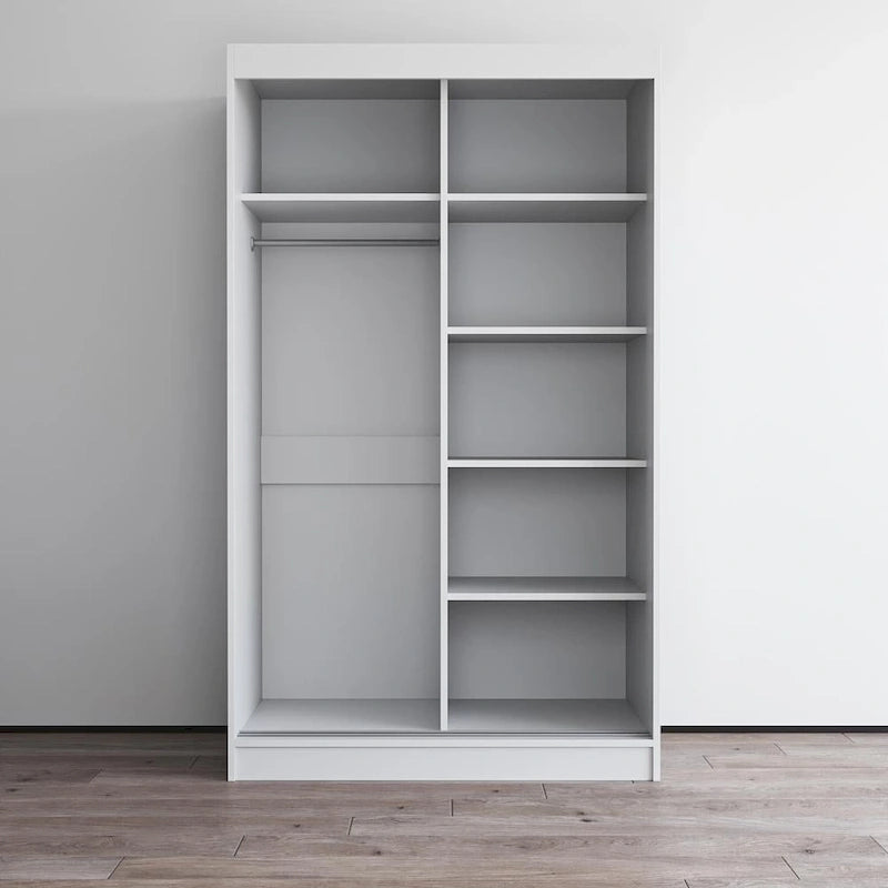 Moderner Hochglanz-Kleiderschrank Aria mit 2 Türen