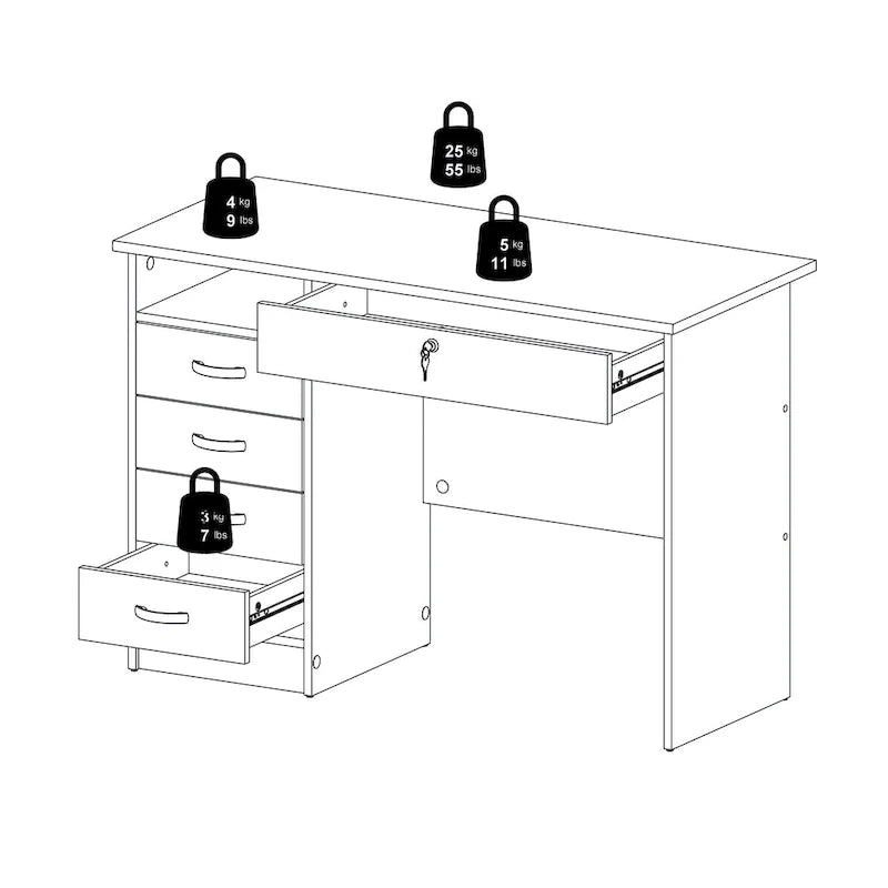 Bureau Skylar à 5 tiroirs de Porch & Den