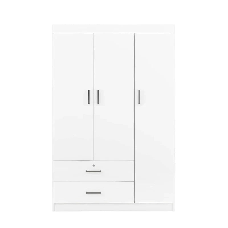 Armoire à 3 portes avec 2 tiroirs
