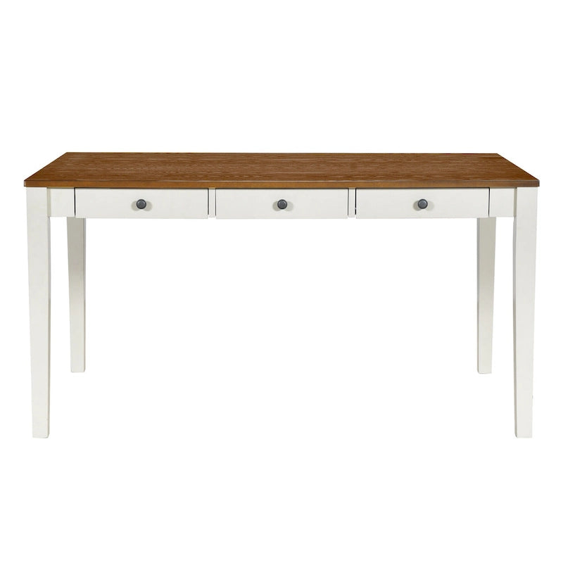 Ensemble de salle à manger en bois de 6 pièces avec 4 chaises et un banc, table avec tiroir