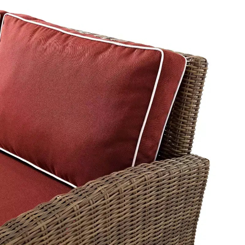 Set da esterno Bradenton in vimini, 4 pezzi - Crosley