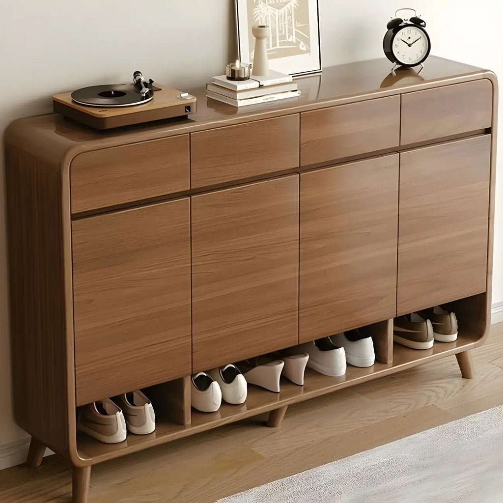Mobile portascarpe medio in legno per corridoio, stile moderno