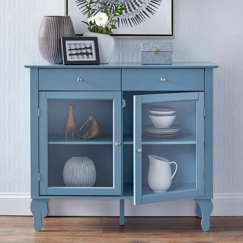 Credenza/buffet con ante in vetro Copper Grove Rawdon