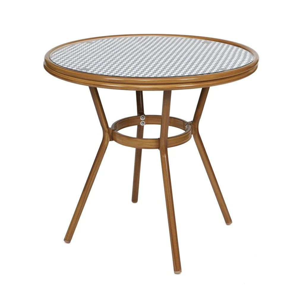 Set bistrot commerciale per interni/esterni con tavolo e quattro sedie