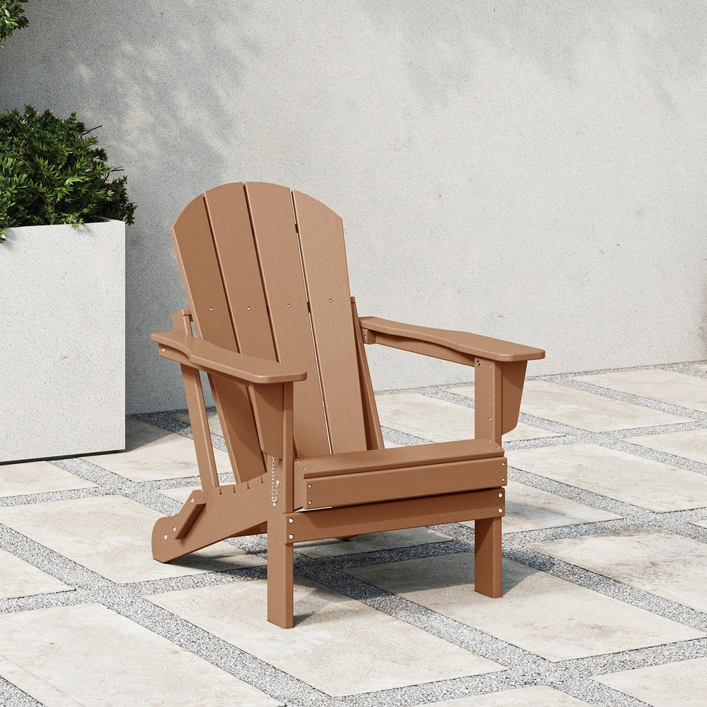 Polytrends Laguna Adirondack-Klappstuhl für die Terrasse, lichtecht und wetterbeständig