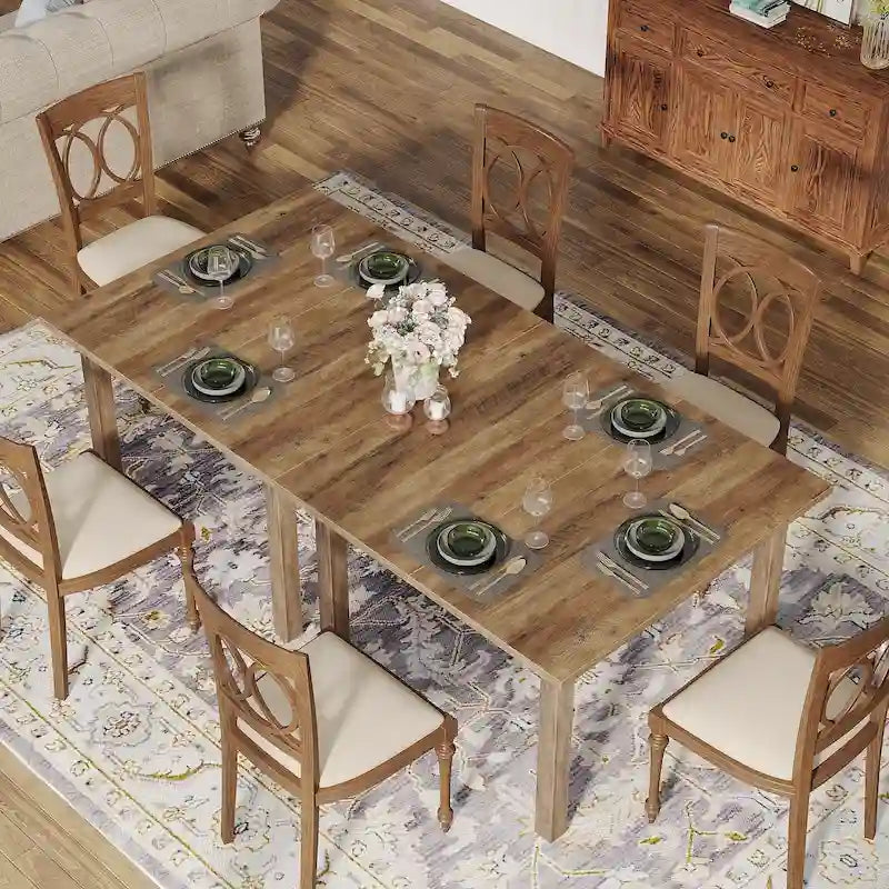 Table à manger carrée de 39.4 pouces pour 2 à 4 personnes, avec pieds en bois massif, pour le salon et la salle à manger