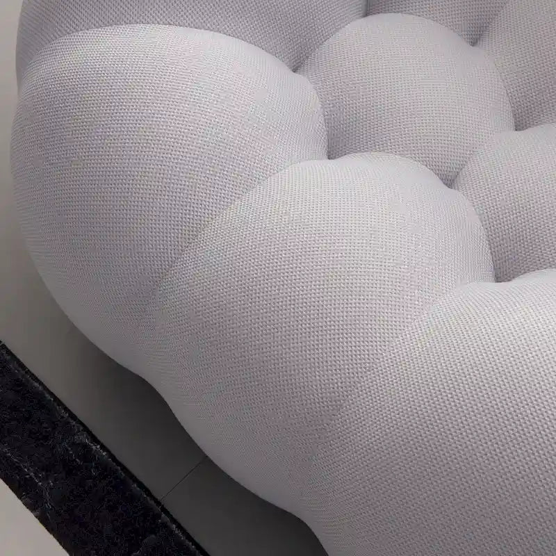 Canapé bulle incurvé paresseux 2 places, en forme de nid d’abeille, avec tissu textile 3D, pour salon, appartement