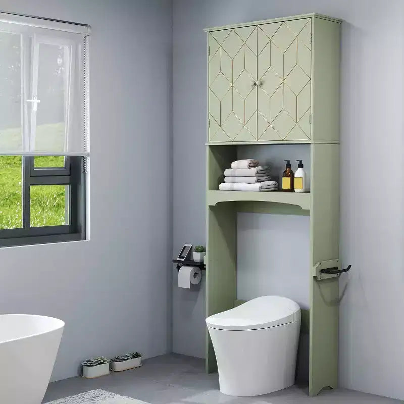 Mobile salvaspazio da bagno sopra il WC