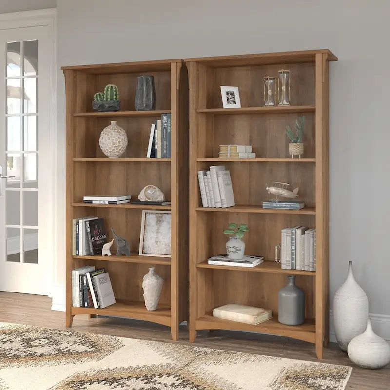 Libreria alta Salinas a 5 ripiani (set di 2) di Bush Furniture