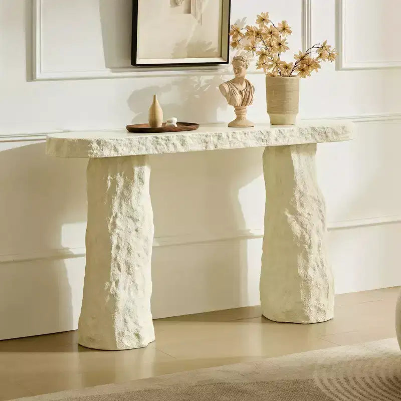 Console moderne en fibre de verre de 53.94 avec pieds irréguliers