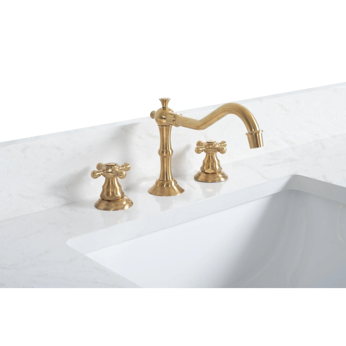Meuble-lavabo de salle de bain Vanity Art avec lavabo en céramique et comptoir en marbre reconstitué
