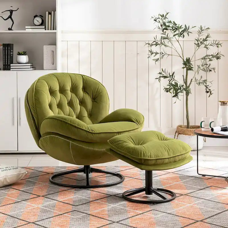Polstersessel, TV-Sessel, Wohnzimmersessel mit Hocker