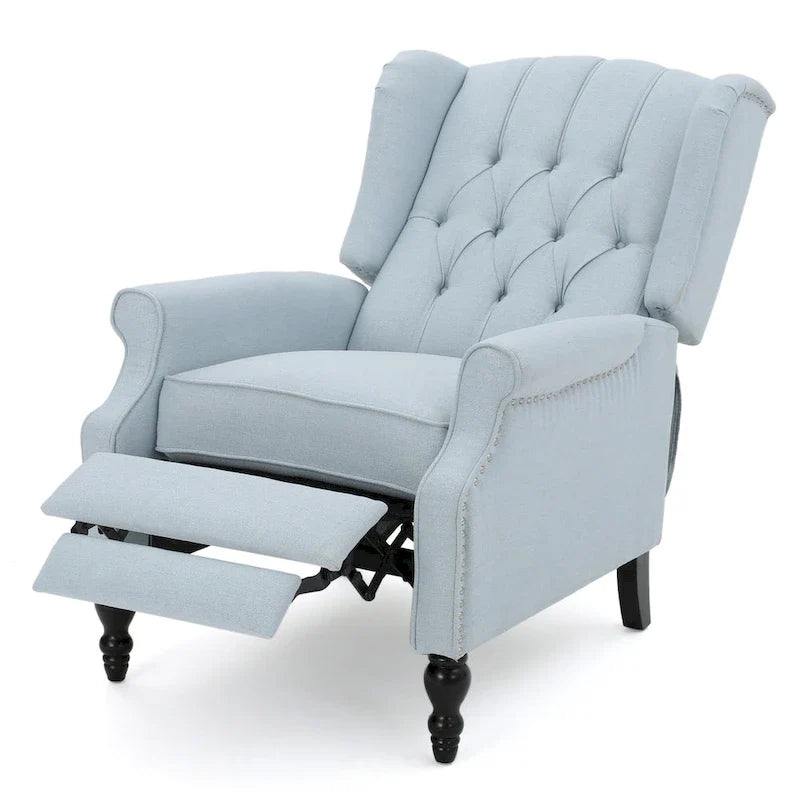 Fauteuils inclinables en tissu capitonné Walter (ensemble de 2) par Christopher Knight Home