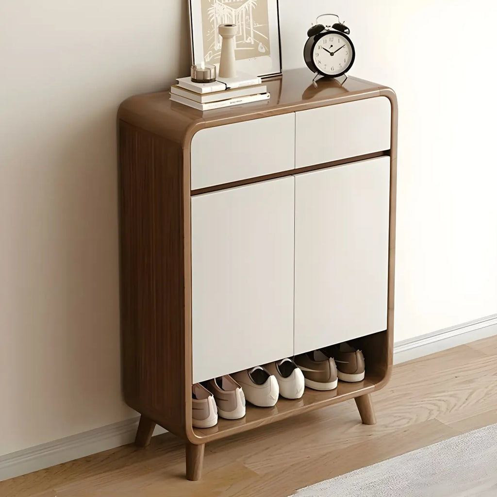 Mobile portascarpe medio in legno per corridoio, stile moderno