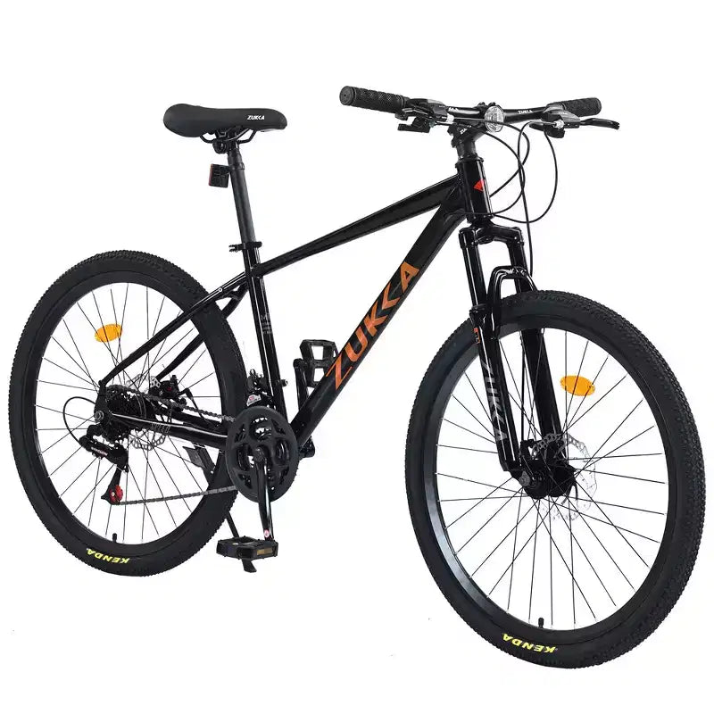 Mountain bike ammortizzata Whisen 26 con cambio posteriore a 8 velocità, forcella, pneumatici KENDA e doppi freni a disco