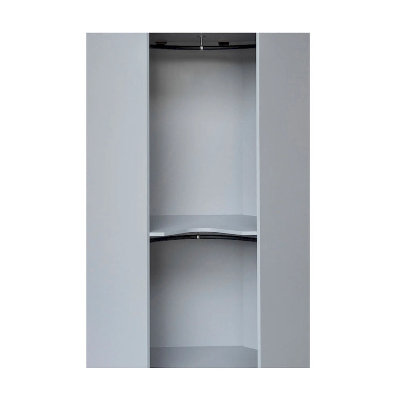 Polygon-Eckkleiderschrank mit 2 Türen