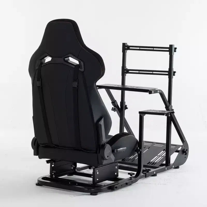 JVNOXK verstärktes, stabilisiertes Rennlenkrad-Cockpit, verstellbarer Fahrsimulator (ohne Handbremse, Pedale und Display)