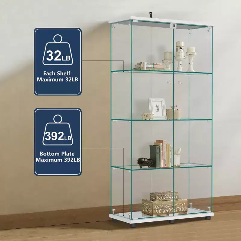 64.5 X 32 Glasvitrine, Sammlervitrine mit Schloss