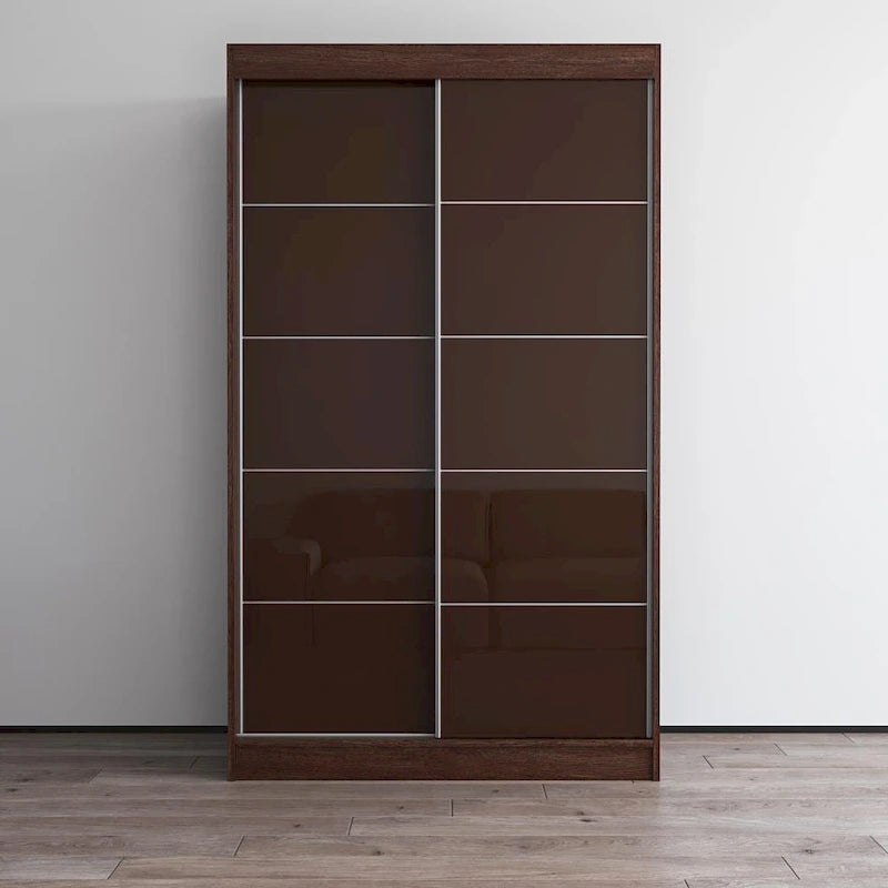 Moderner Hochglanz-Kleiderschrank Aria mit 2 Türen