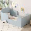Okak-Bärenbett für Kinder von 3-6 Jahren, Kinderbettgestell mit Sicherheitsgitter, niedliches Kinderbett in Tierform