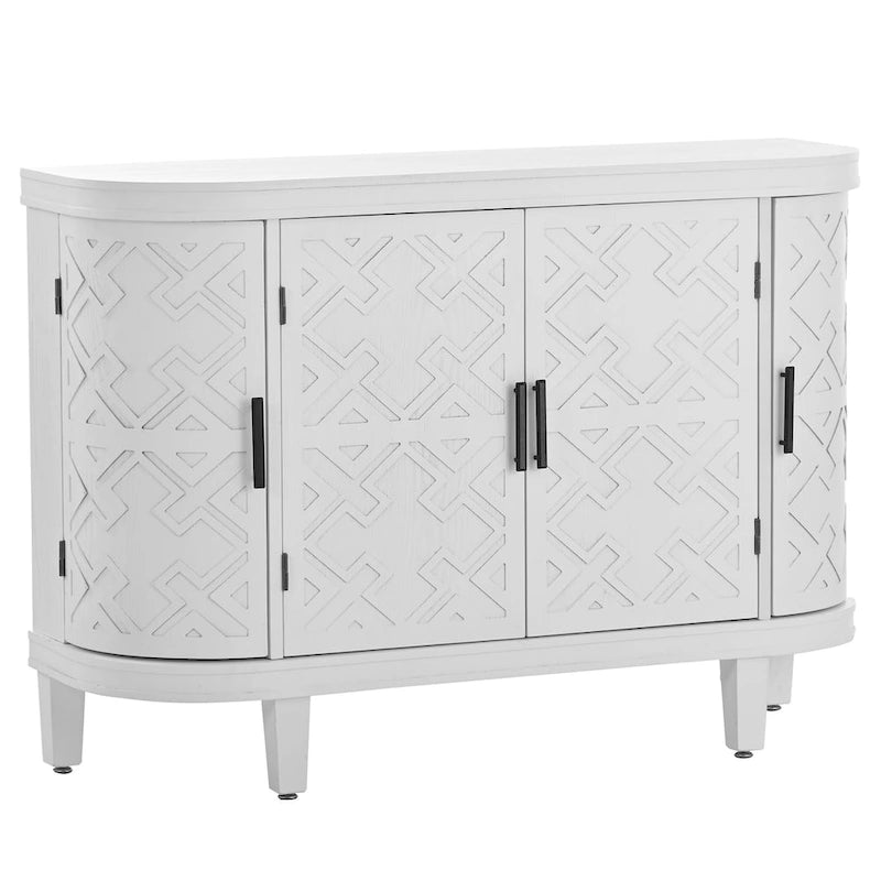 Credenza contenitore decorativa in legno con ante a fantasia antica per corridoio, ingresso, soggiorno, camera da letto
