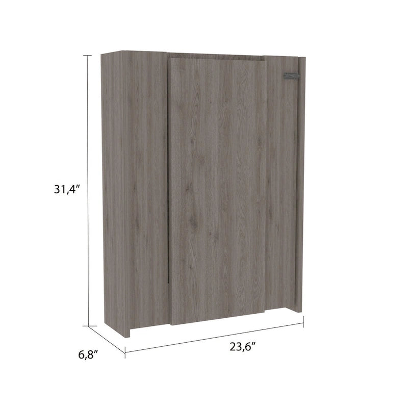 Table pliante Tacoma, sept étagères intérieures, finition blanche, de haute qualité et durable