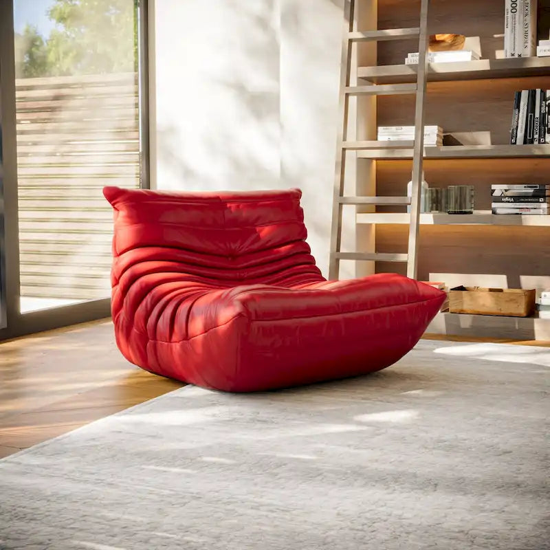 Furgle-Sofa aus Mikrofaserleder, ergonomisches Design, bequemes Bodensofa