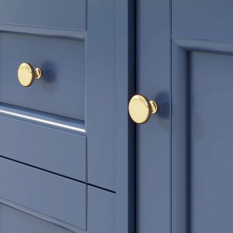 Bad-Waschtischunterschrank mit oberem Waschbecken und Auszugsschublade