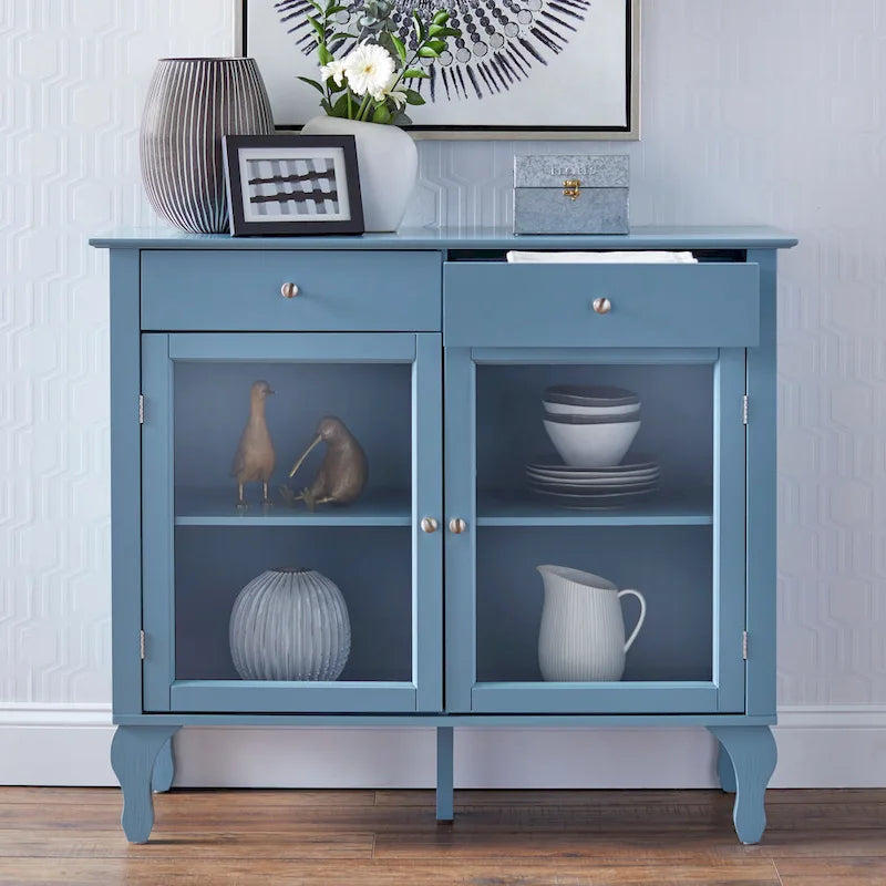 Credenza/buffet con ante in vetro Copper Grove Rawdon